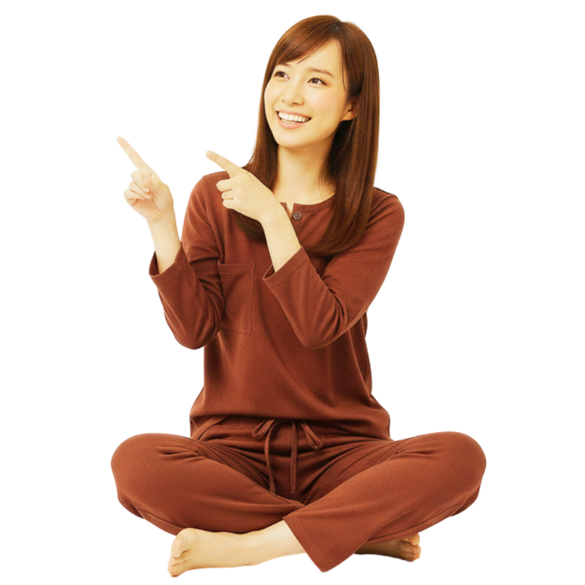 腰痛で腰をかばう女性と笑顔鍼灸院のご案内イメージ