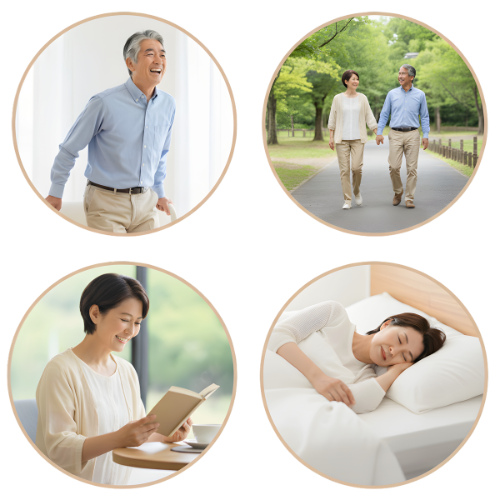 お客様の腰部脊柱管狭窄症の改善イメージ